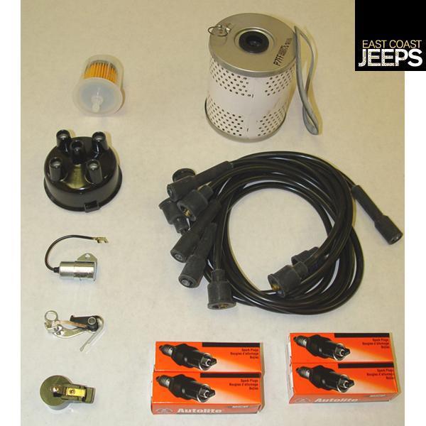 17257.73 omix-ada ignition tune up kit 4 cyl, 53-67 willys & jeep models, by