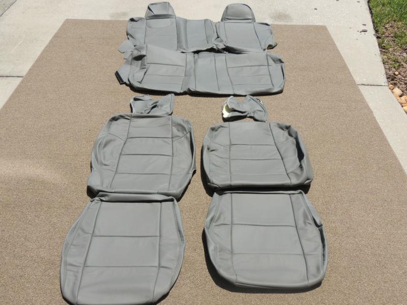 Jeep compass patriot leather seat covers interior seats 2007 2008 2009 grey kz