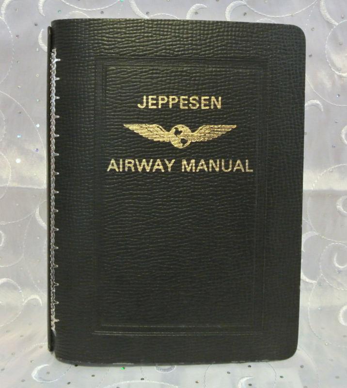 Jeppesen airway manual 1" leather binder