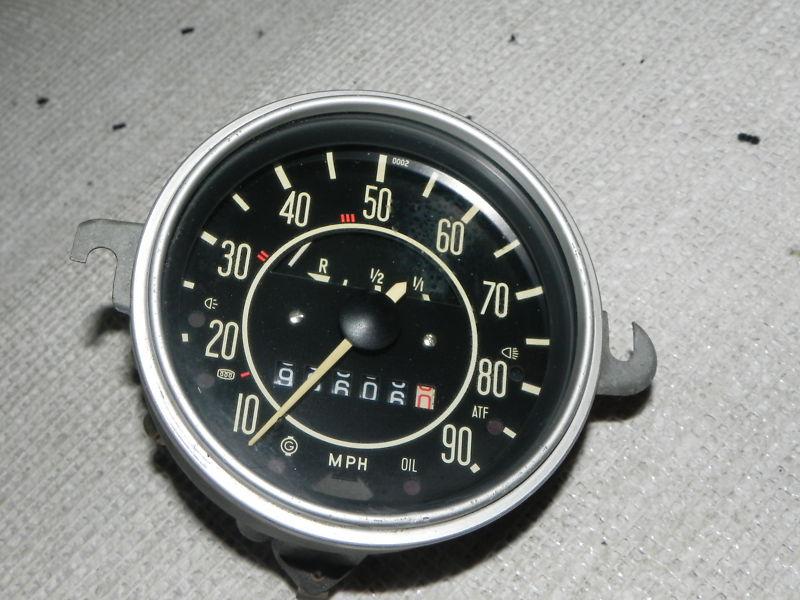 1970 - 1971 volkswagen vdo multigauge , speedometer , gas gauge , mph