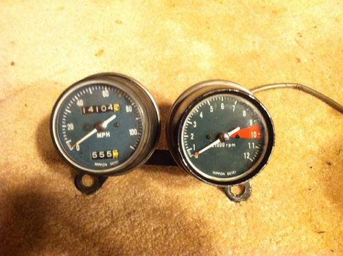 1973 honda cl350 speedometer & tachometer gauge unit