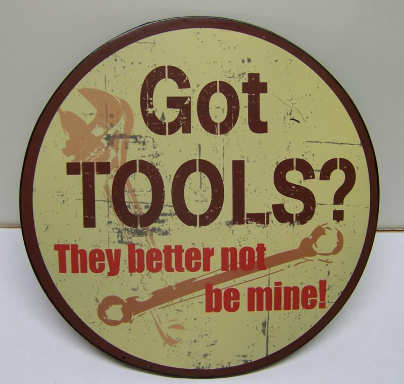 Got tools metal sign shop man cave garage ford chevy art ~vintage style~