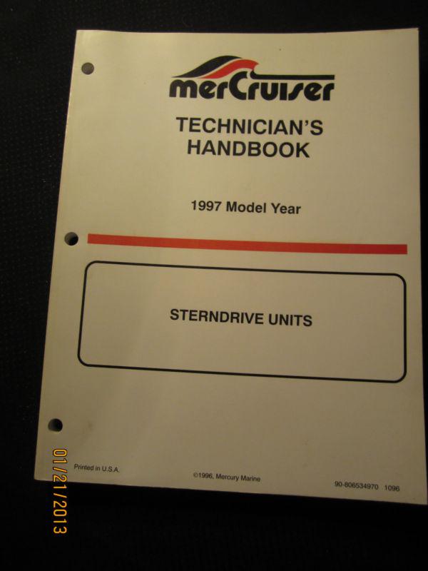 1997 mercruiser technician's handbook service repair manual sterndrive units 