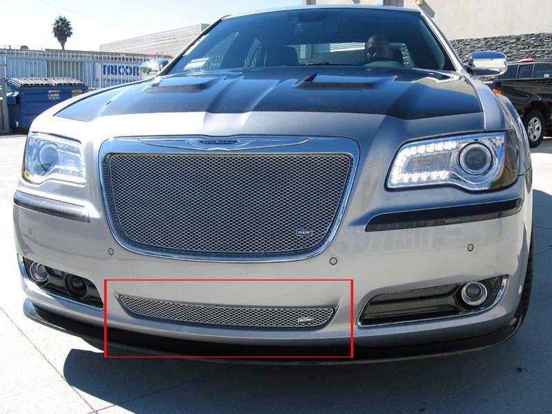 2011-2013 chrysler 300 grillcraft bumper silver grille mx-series grill chr3003s