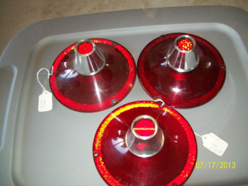 1961 ford galaxie country squire wagon tail light lens three