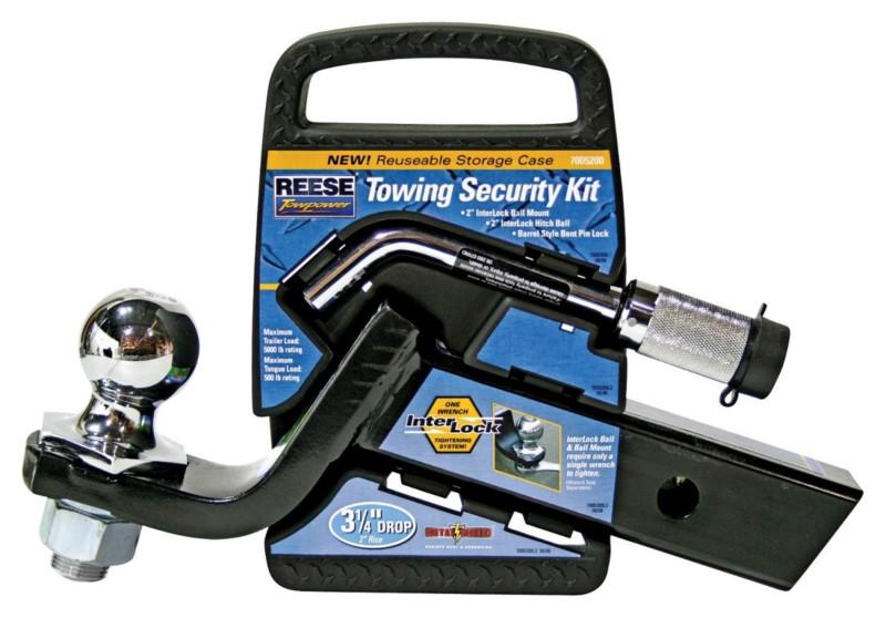 Reese towpower 7005200 class iii towing security kit 2” ball locking pin & hitch