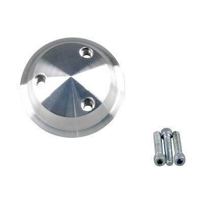 March performance pulley cover power steering billet aluminum clear anodized ea