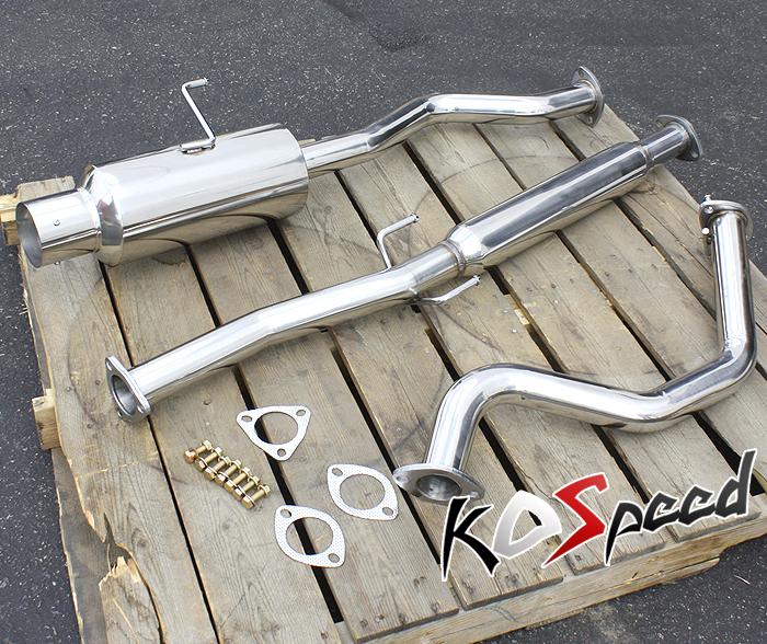 Stainless steel catback cat back exhaust system 94-01 acura integra gs/ls/rs dc2