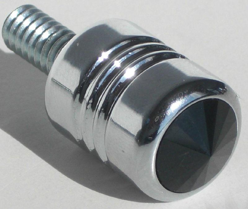 Chrome "black" swarovski crystal air cleaner custom gem bolt for harley twin cam