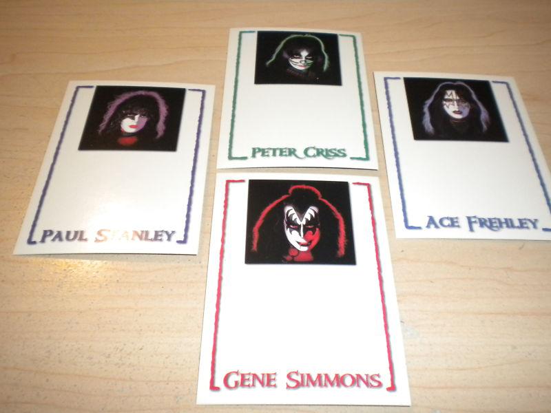 Kiss autograph cards from cornerstone relic