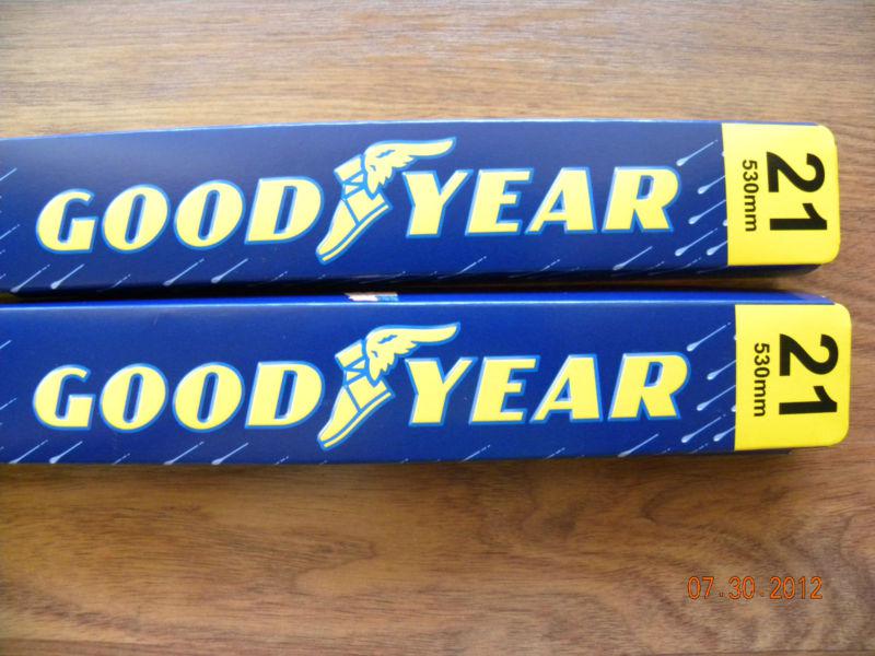 Pair of 21 inch goodyear wiper blades-all metal blades- made in the usa!!!