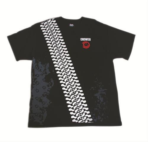 Crower t-shirt short sleeve cotton black crower off-road logo men's 3x-large ea