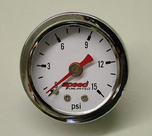 Speed 100 1-1/2" 0-15 psi fuel pressure gauge