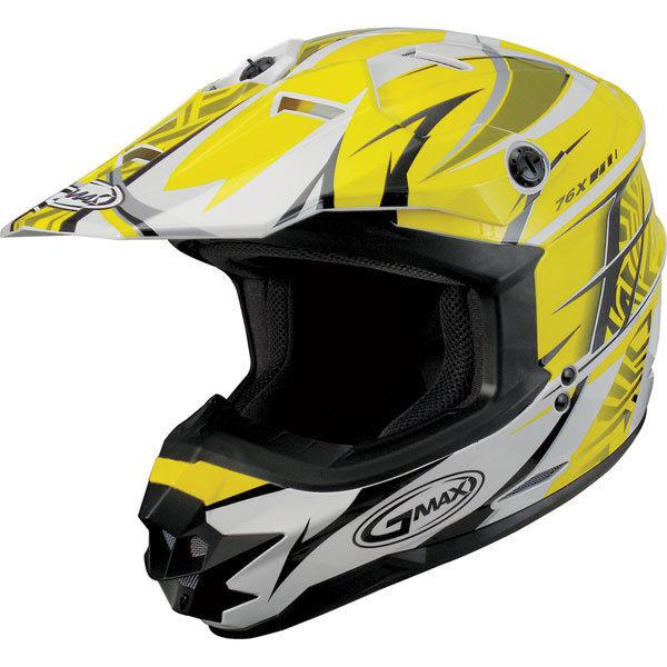 Yellow/white/black xxl gmax gm76x player helmet