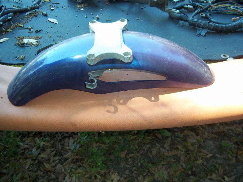 1985 85' vf700f vf 700f purple front fender with brace
