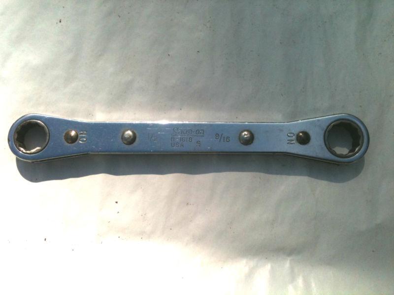 Snap on ratchet wrench 1/2,9/16 12 point r-1618