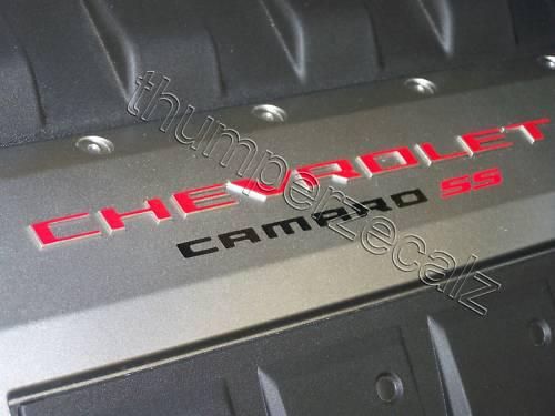 2010-2013 chevrolet "camaro ss or rs" engine decals pr-u pick color 