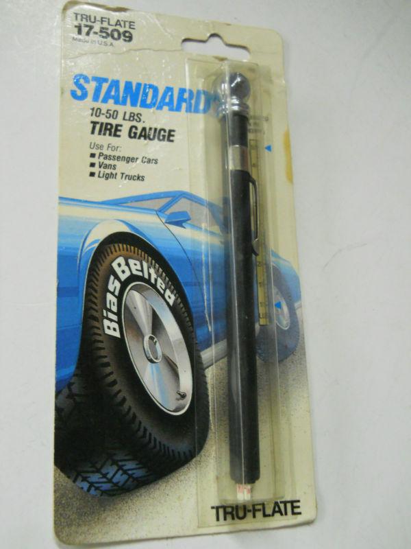 Tru-flate standard tire pressure gauge 10-50 lbs. for cars, trucks, vans, etc.