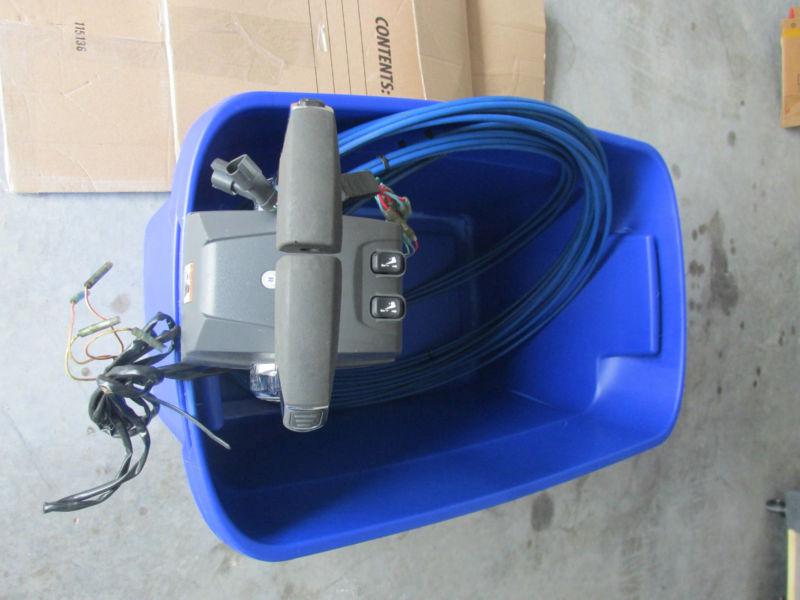 Evinrude etec dual binnacle control w/ (4) 25' cables (free shipping)