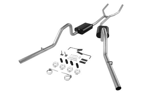 New flowmaster 1972 dodge charger exhaust system, header-back dual rear 17391