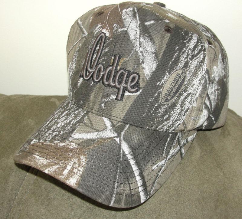 Dodge baseball cap hat hunter camouflage design buckle close new with tag