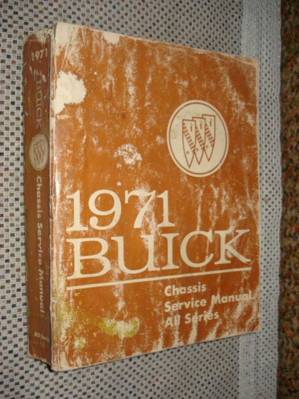 1971 buick shop manual original chassis service book nr