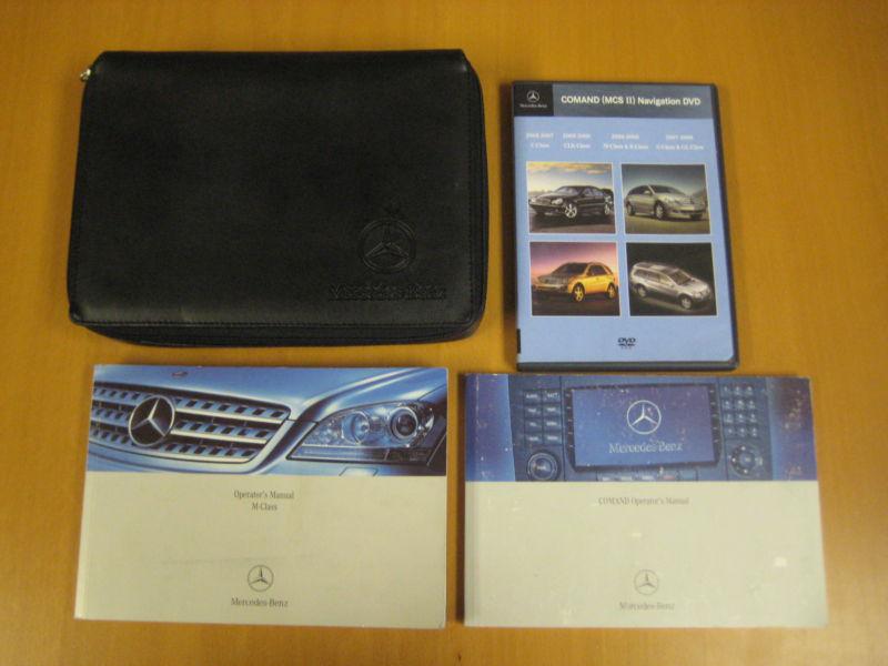 2007 mercedes benz ml 350 books m-class owners manual with leather binder