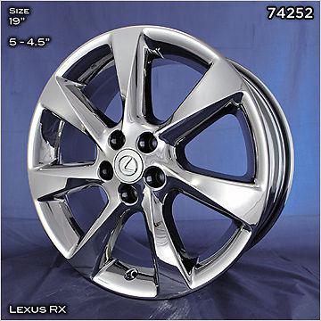 19" lexus rx350 oem pvd chrome wheels - no exchange