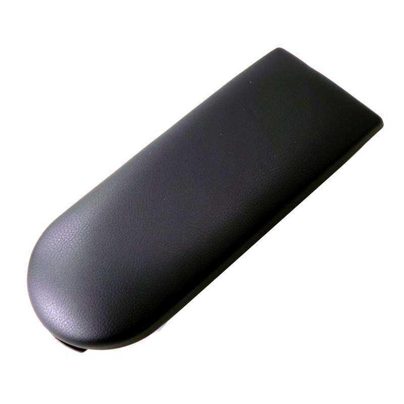 Black leather armrest lid cover 99-05 vw golf jetta mk4 vw passat - brand new
