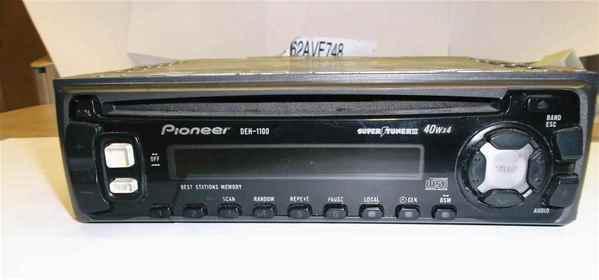 Pioneer deh-1100 40wx4 cd player radio fm/am tuner