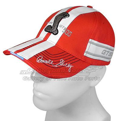 Ford shelby gt500 striped red baseball cap, baseball hat + free gift, licensed