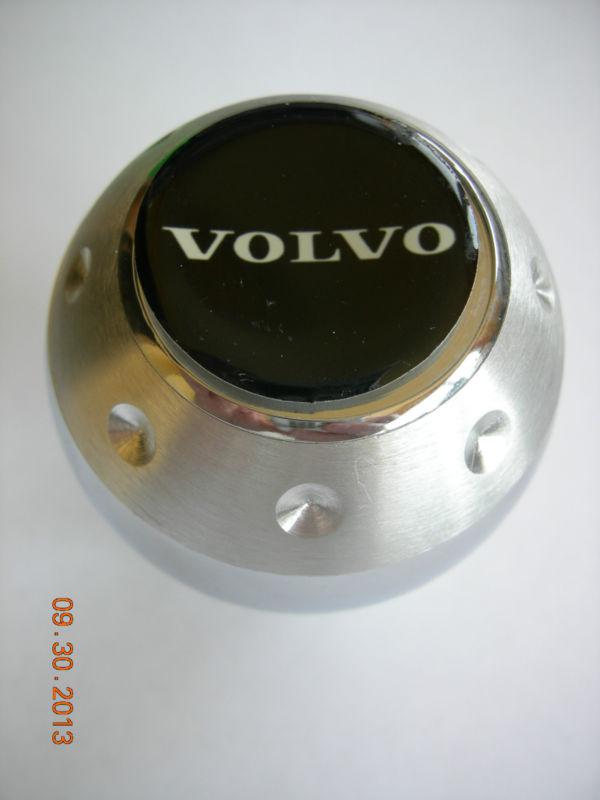 Volvo aluminum gear shift knob black & white
