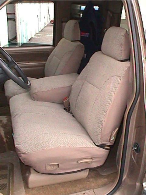 Exact seat covers: 1995-2000 chevy pickup front 60/40 bench in taupe velour