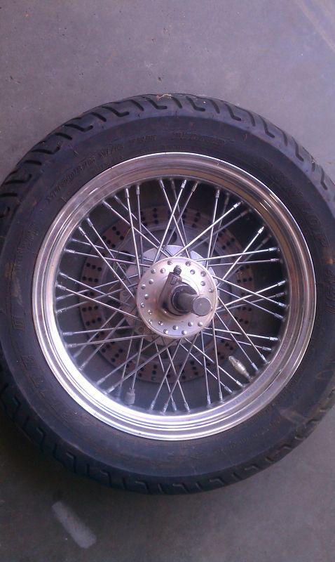 Motorcycle parts kawasaki kz front back spoke wheel tires assembly axle drum hub