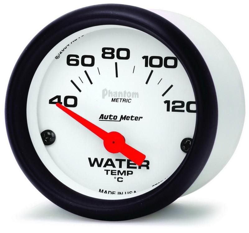 Water temperature auto meter 5737-m 40-120 degrees c phantom analog gauges -