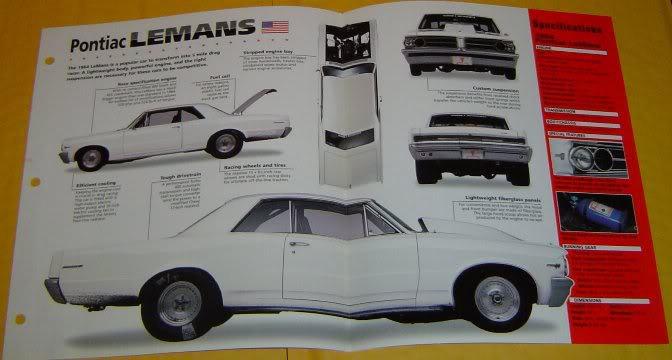 1964 pontiac lemans 449 ci 520 hp racing modified imp info/specs/photo 15x9