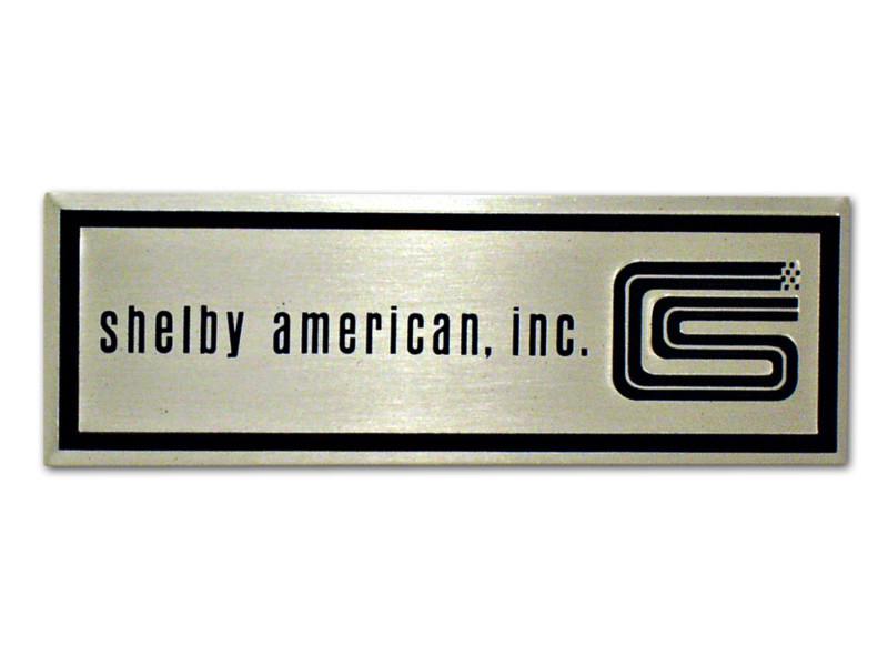 Shelby scuff plate tag 1965-1966
