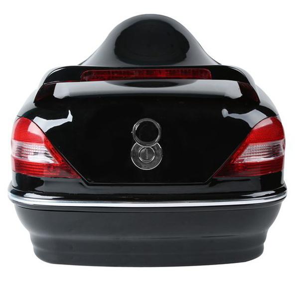 Black hard touring trunk top case tail light bracket for honda cruiser custom