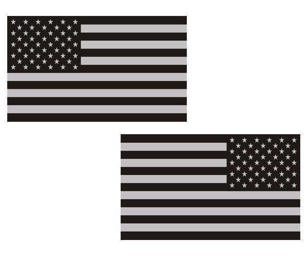 American subdued flag decal set 3"x1.8" tactical military usa sticker u5ab