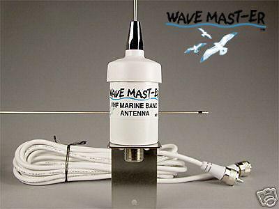 Marine vhf antenna - new white - with coax