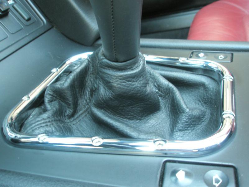 Chrome plated shift boot frame bmw z3