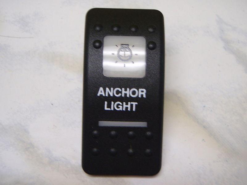 Anchor light switch black with 2 white lens contura ii 