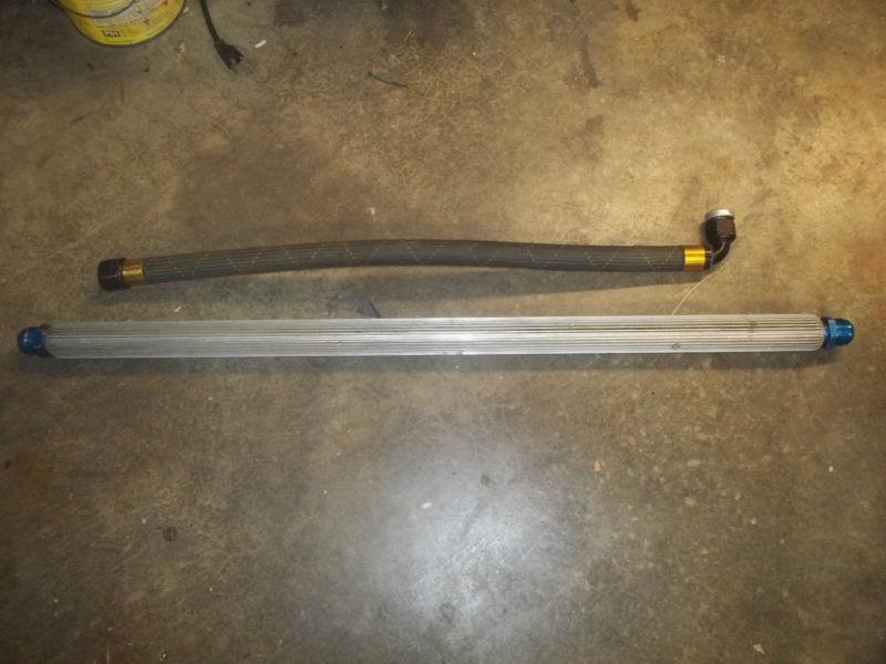 Hre oil cooler  tube -16 fiting & aeroquip hose road race dry sump-weaver-stock 