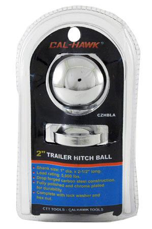 Hitch receiver ball trailer ball 2" x 1" shank trailer hitch ball
