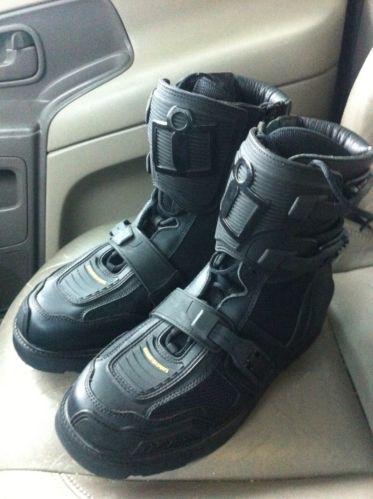 ◄█ nice!! icon field armor motorcycle boots men's 13 us street road dual sport