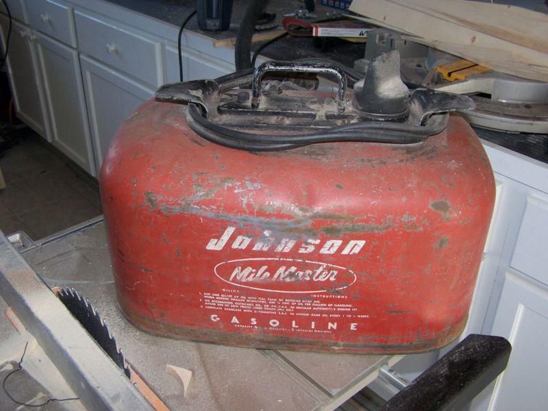 Vintage evinrude johnson outboard gas tank 6 gallon