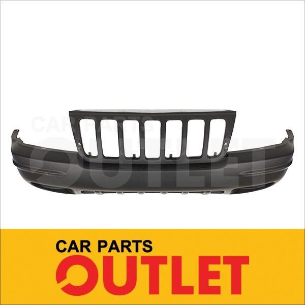 99-00 jeep grand cherokee limited front bumper cover assembly w/fog hole new