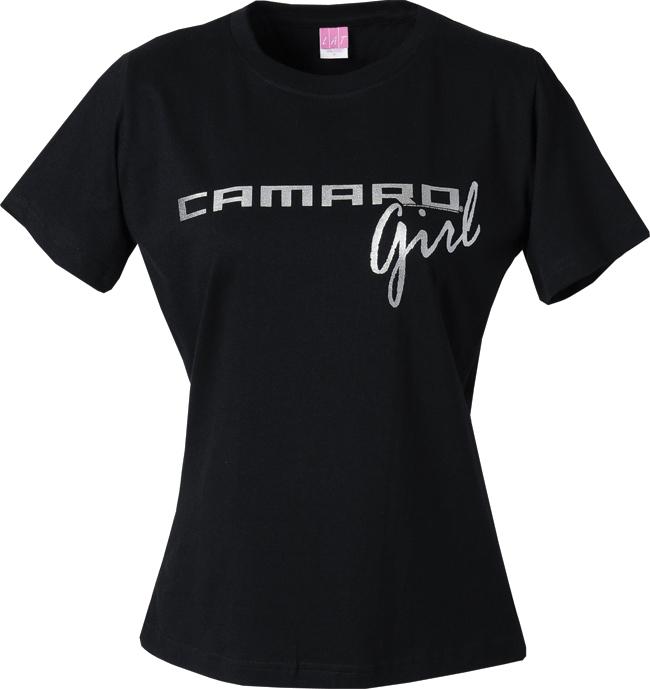 Chevrolet camaro girl rs ss ls z/28 ladies tee shirt  black