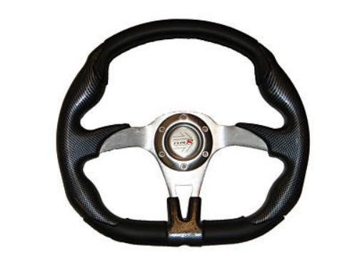 Polaris ranger offroad steering wheel (black) w/adapter
