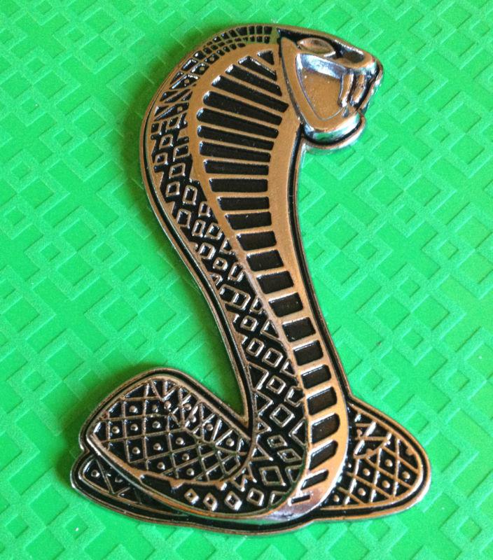 Cobra badge emblem sticker metal ford mustang svt gt500 shelby 5.0 snake roush